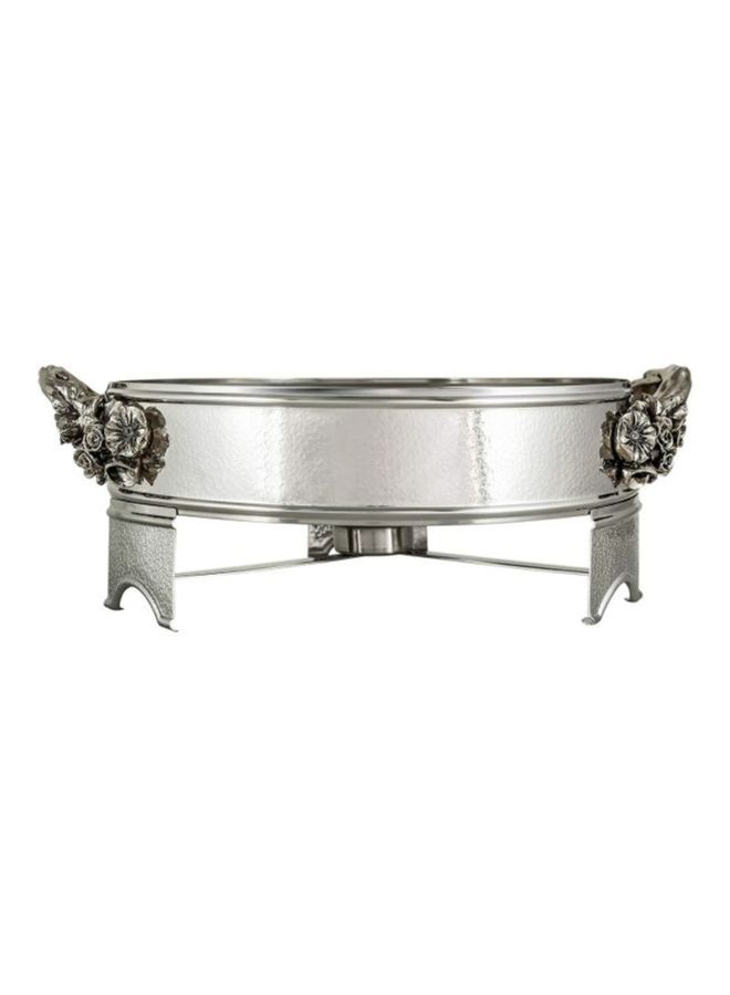 Stainless Steel Wild Bush Circular Heater Silver 2.5Liters