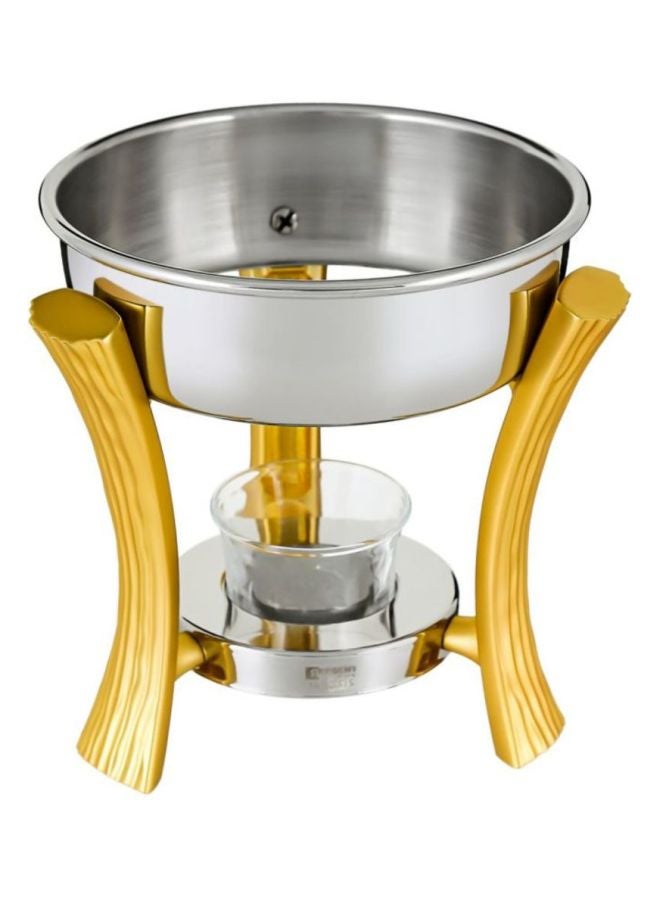 Set Of 10 Piece Onda Coffee/Tea Warmer Silver/Clear/Gold 1.2Liters