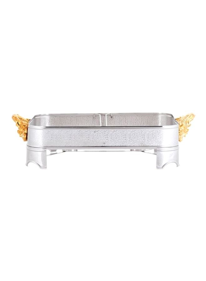 Wild Bush Stainless Steel Oblong Warmer Silver/Gold 3Liters
