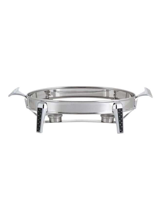 Brilliant Stainless Steel Oval Warmer Silver