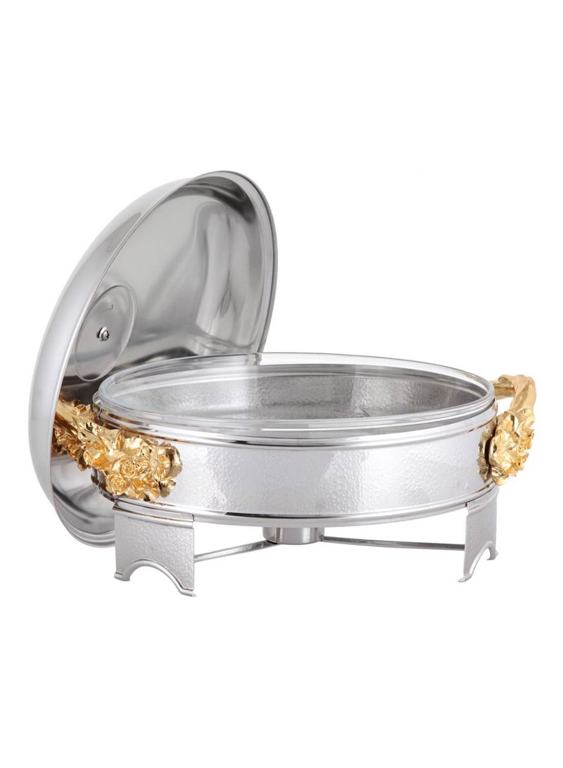 Wild Bush Stainless Steel Round Warmer Gold
