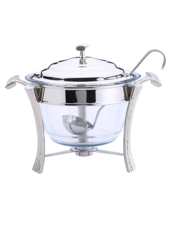 Onda Soup Warmer Silver/Clear