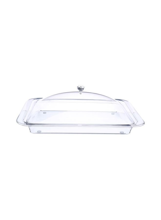 Rectangular Cheese Dome Large Clear 33cm