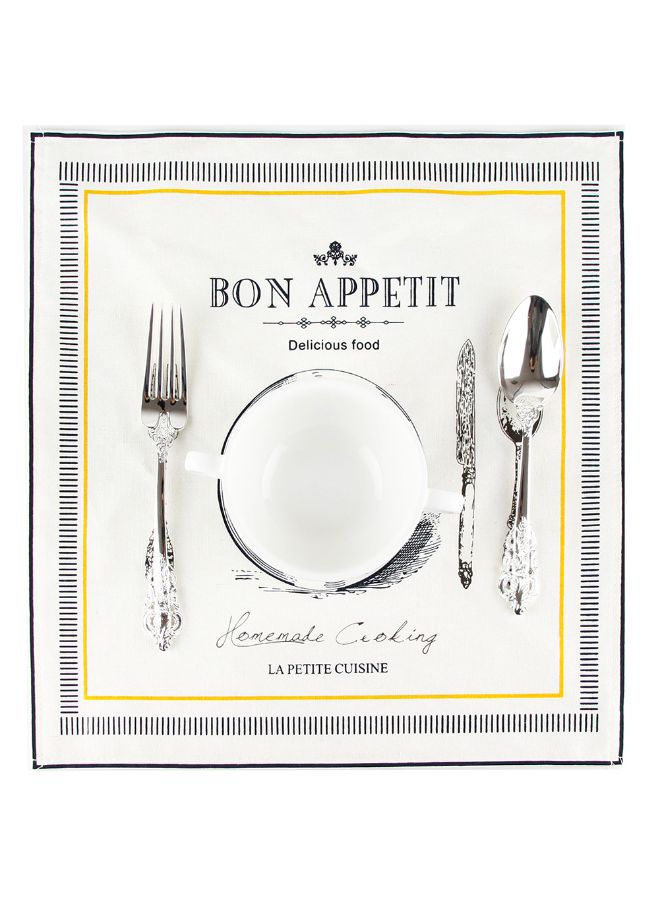 Classical European Model Place Mat White