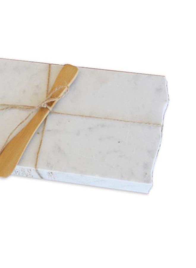 Marble Cheese Board white 30x16x2cm