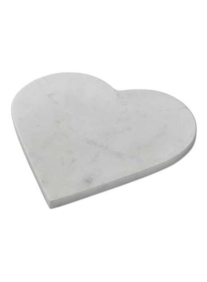 Heart Shape Marble Board white