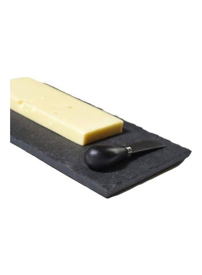 Black Slate Serving Plate black 26 x 16 x 1cm