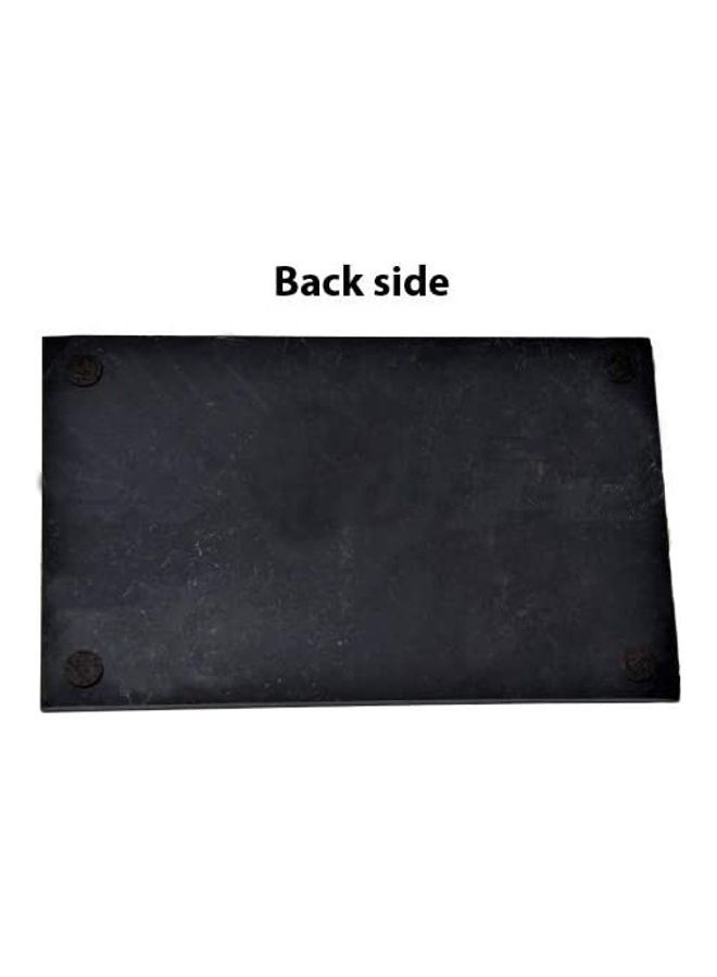 Black Slate Serving Plate black 26 x 16 x 1cm