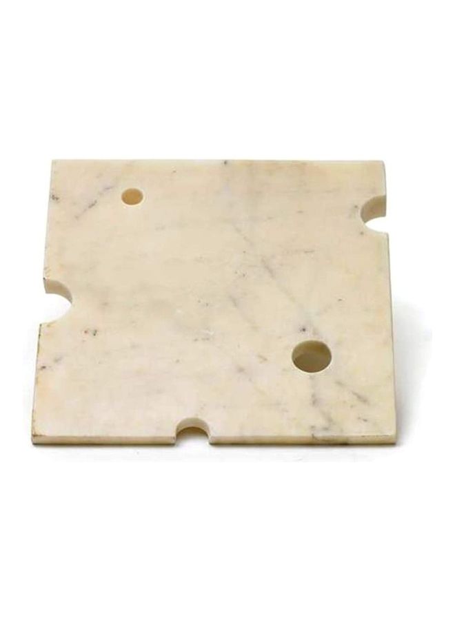 White Marble Cheese Board white 30 x 30 x 2cm