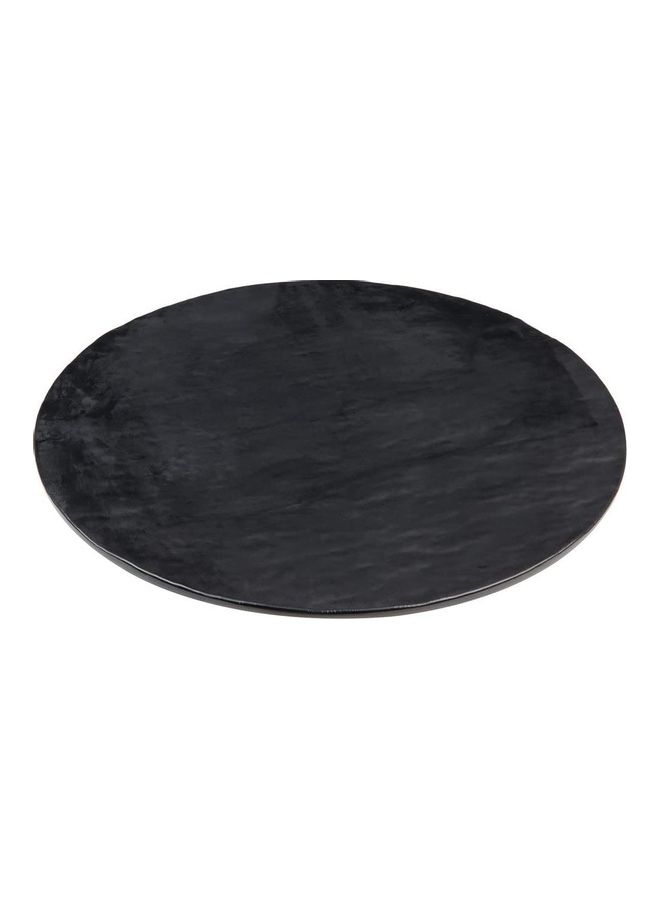 Round Black Slate black