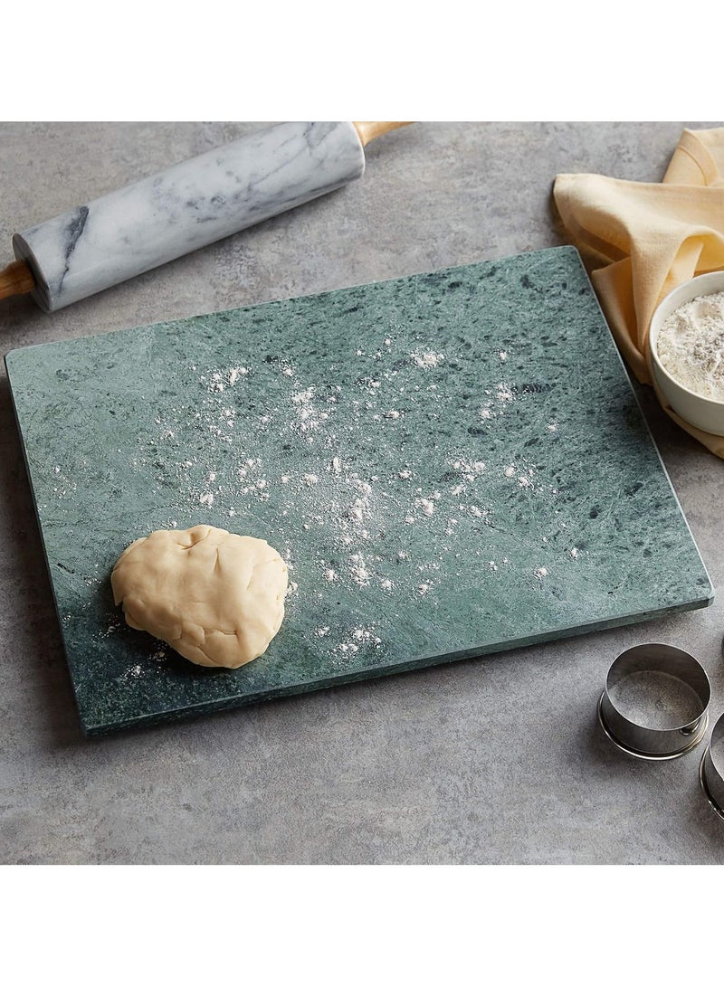 Green Marble Pastry Baking Board, 40x30x2cm