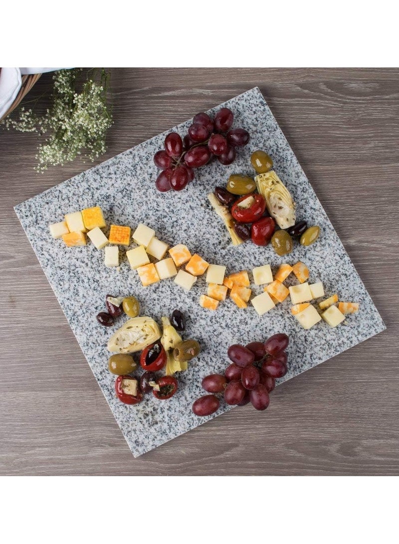 Natural Grey Granite cheese Board 30x30x2cm