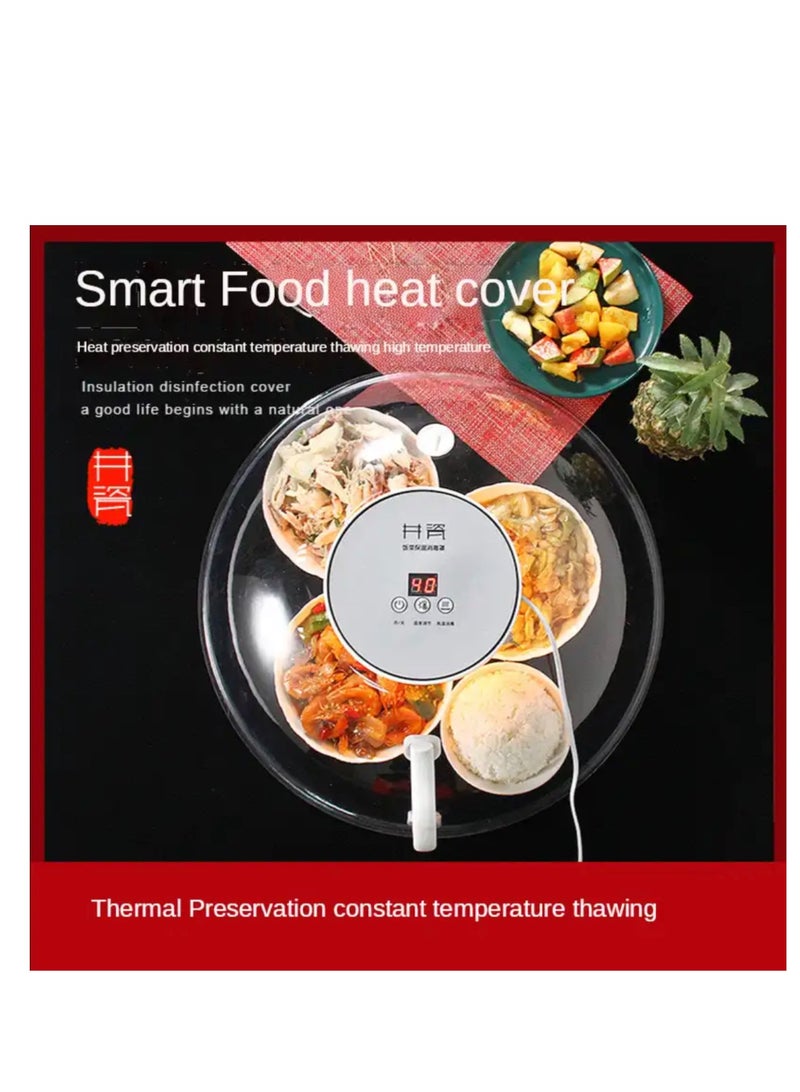 Food Electric Heating Large Cover For Food Meal Intelligent Smart Electric Heating Food Insulation Cover Multi-Function