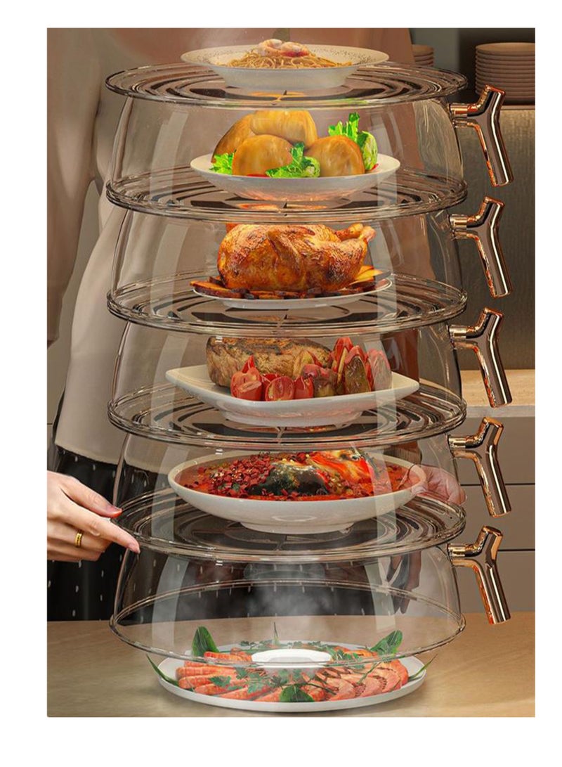 Household Leftovers Vegetable Cover Multi-layer Kitchen Dustproof Insulation Food Cover Table Multifunctional Insulation Vegetable Cover