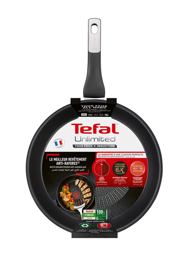 G6 Unlimited Non-Stick Frypan With Thermo-Spot Aluminium Black 24cm