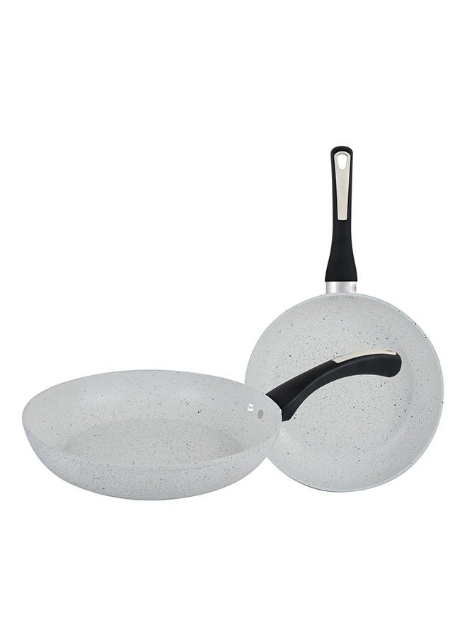 Prestige Endurance Twin Pack 20cm & 25cm Frypan (Cream)