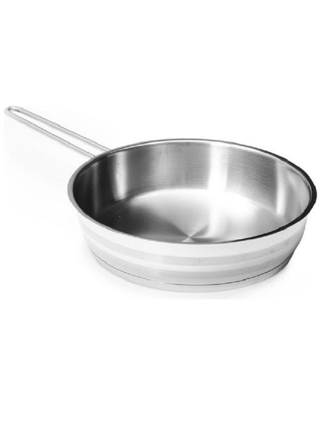 9-Piece 18/10 Cr-Ni Stainless Steel Polished To A High Gloss With Three Satin Stripes  3 Ply Bottom With Thermal Coating Cookware Set Includes Casserole With Lids (2, 3.5, 6.5), 1x Low Cassarole - 3.5 liters Silver