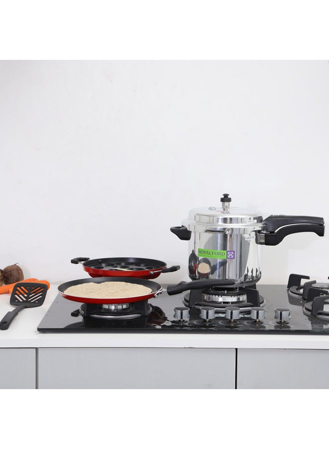 4-Piece Cookware Set Red 2.8 x 2.8 x 2.4inch