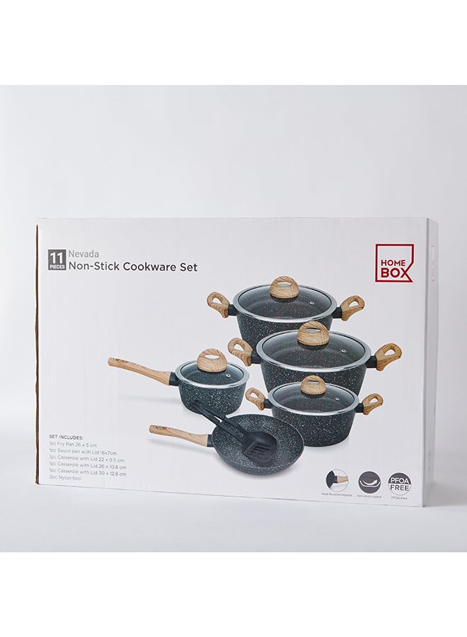 Nevada 11-Piece Forged Non-Stick Cookware Set 30x12.8x35 cm