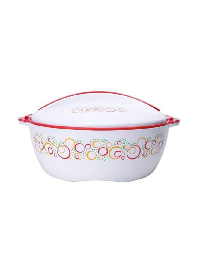 Premier Casserole White with Red and Multicolor Design 8000ml