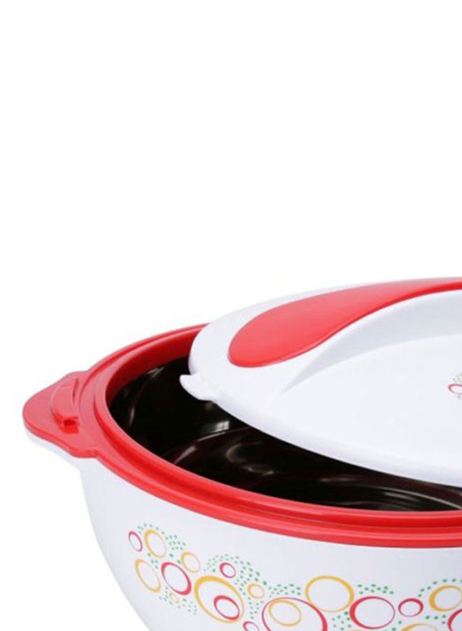 Premier Casserole White with Red and Multicolor Design 8000ml