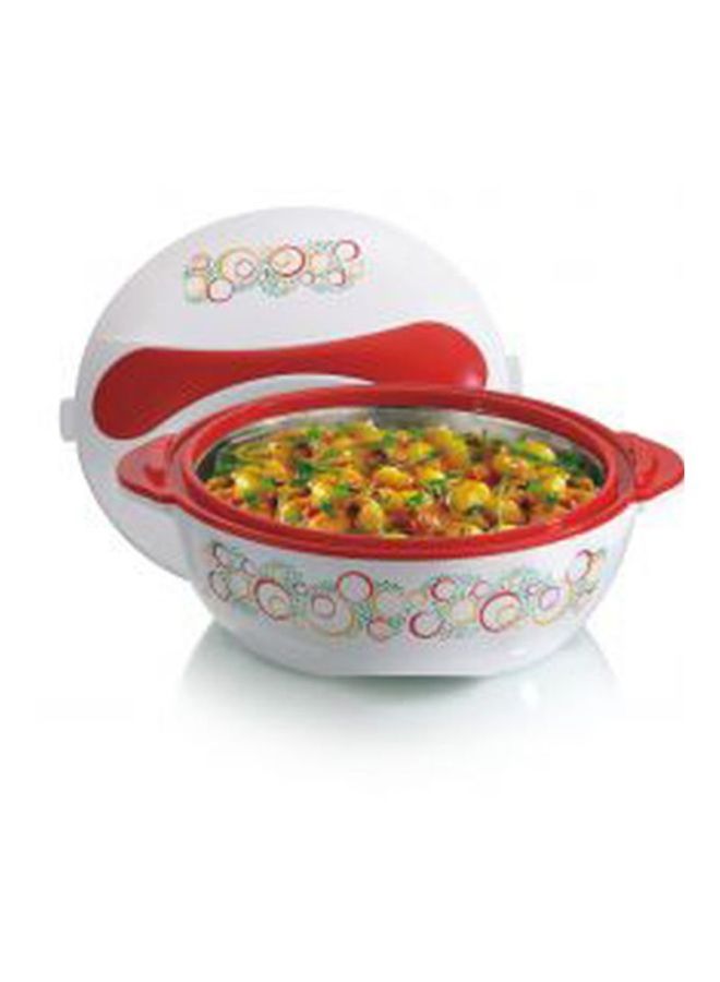 Premier Casserole White with Red and Multicolor Design 8000ml