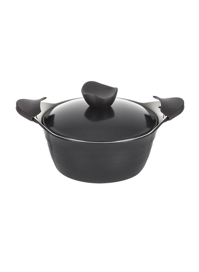 Casserole Pot With Lid Black 3Liters