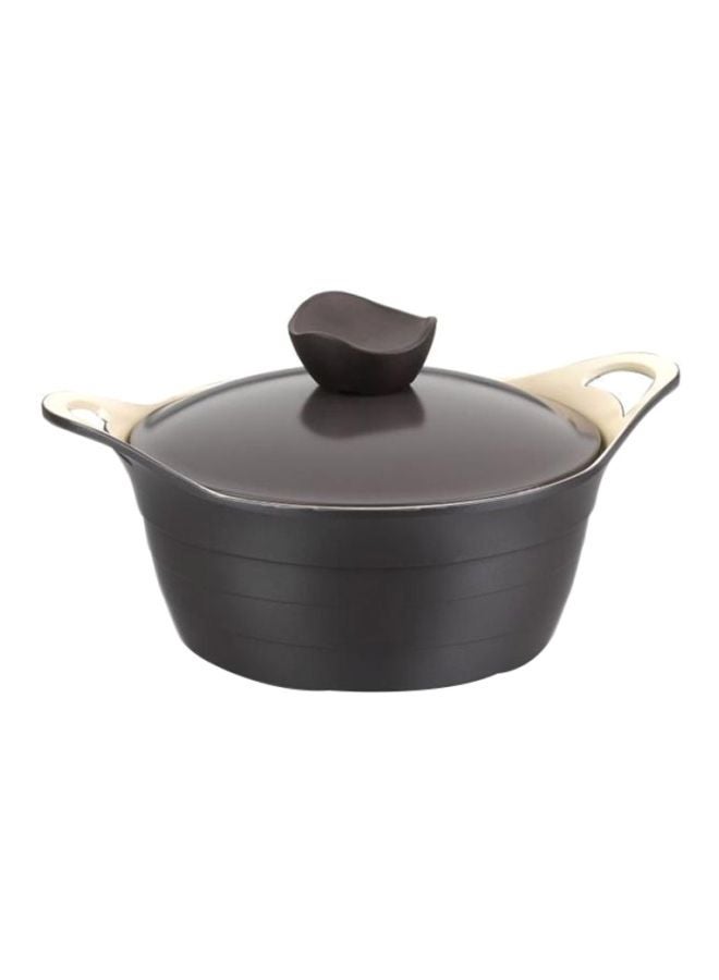 Casserole Pot With Lid Black 12x24cm