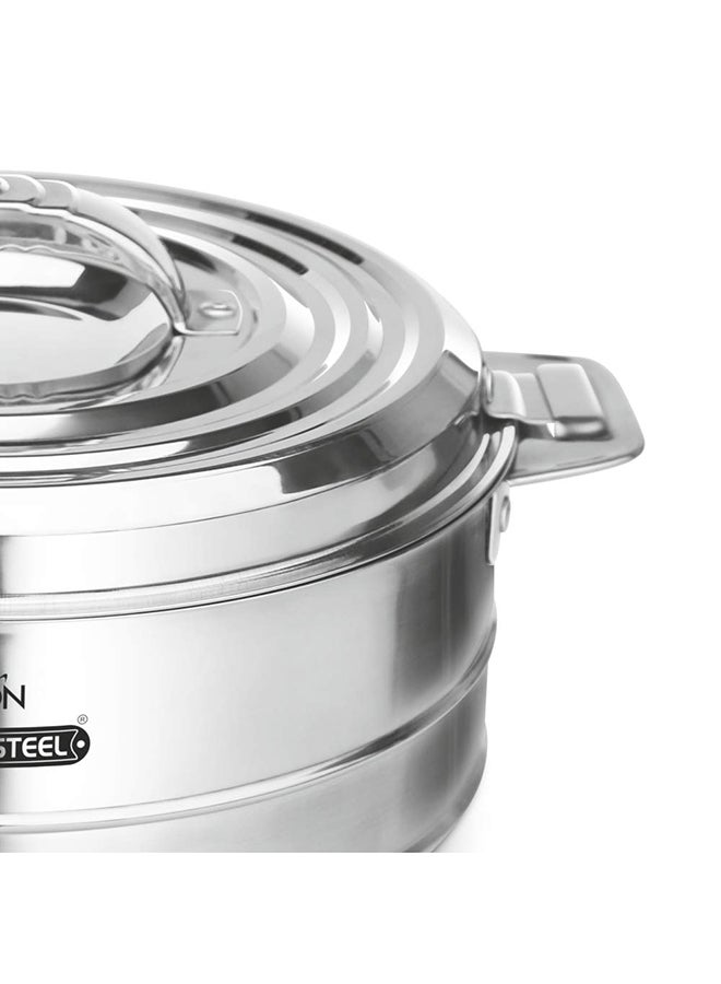 Fortuner Stainless Steel Casserole Silver 3.3Liters