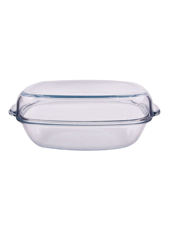 Obl Casserole With Lid Clear 43 x 27 x 12cm