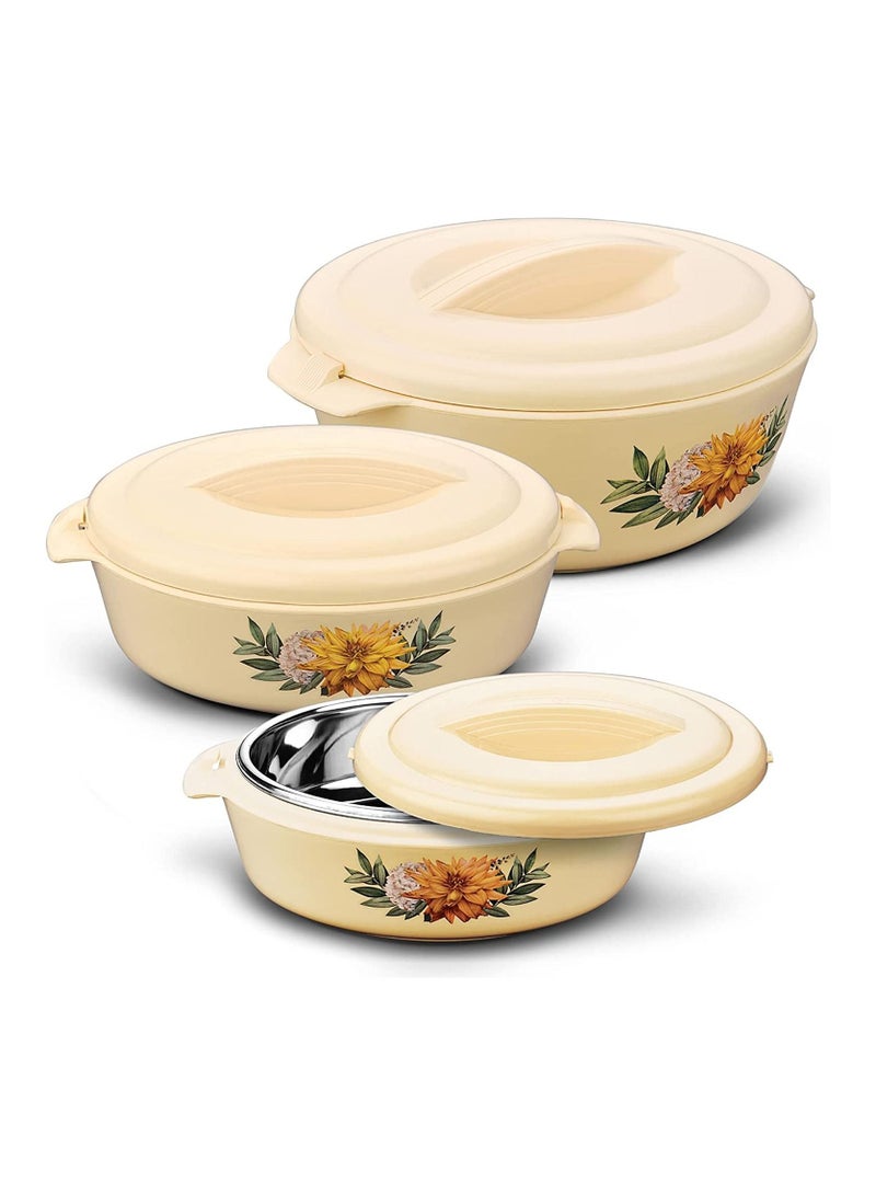 Hotpot Pridehome Insulated Casserole 3pc Set 2.5, 3.5, 5.0 Ltr