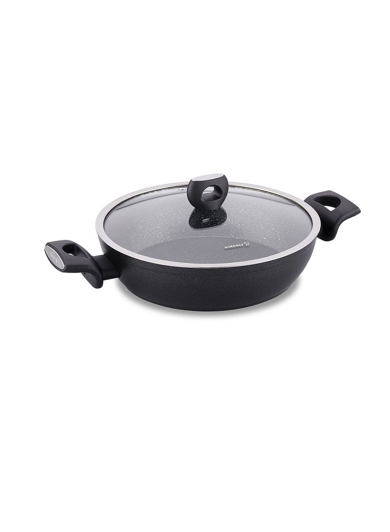 Nora Non-Stick Granite Low Casserole 24x5.8 cm / 2.2 lt