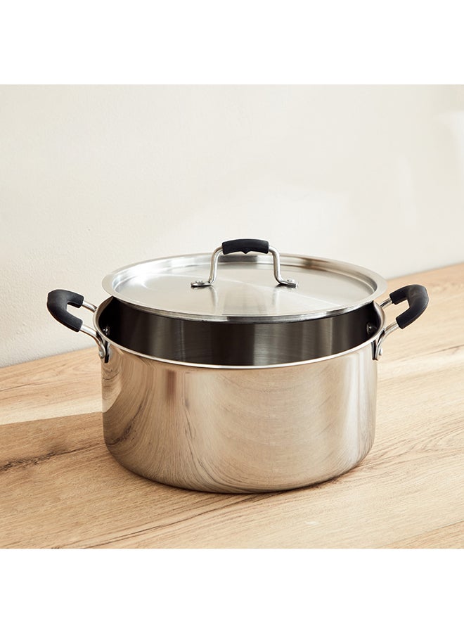 Glisten Triply Casserole with Steel Lid 36 x 16 x 28 cm