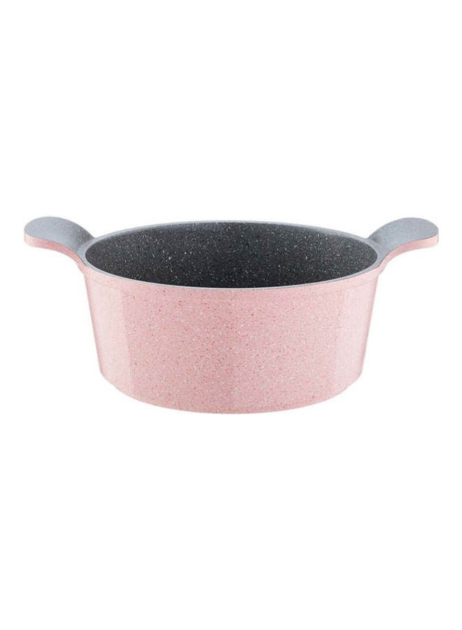 Granite Cooking Pot Pink 28cm