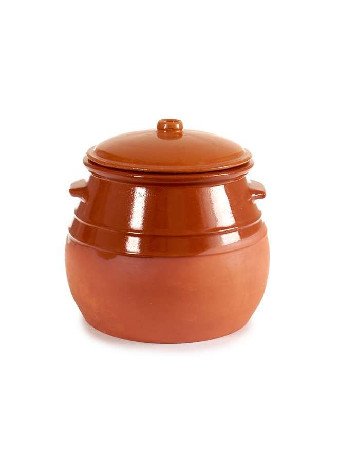 Brown Terracotta Belly Cooking Pot 8 Liter, Sapin