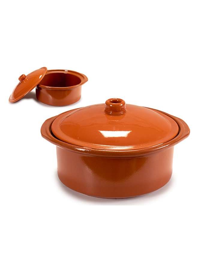 Brown Terracotta Cooking Pot 3.5 Liter, Sapin