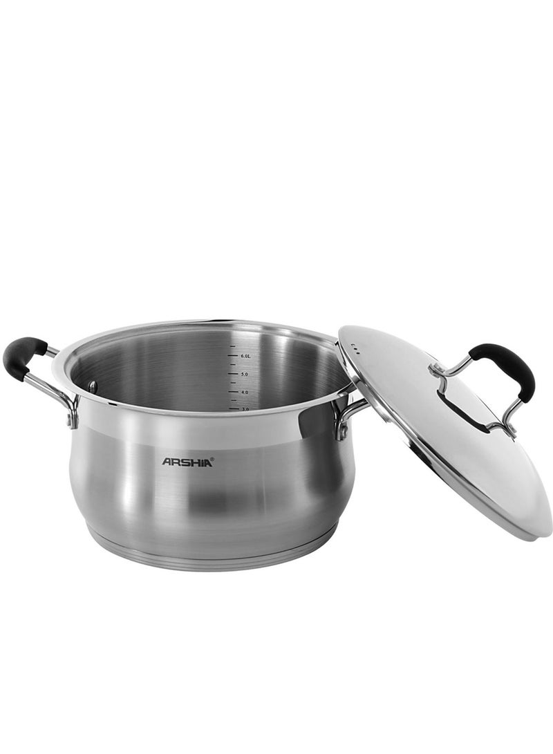 Arshia Premium Stainless Steel Casserole 36cm