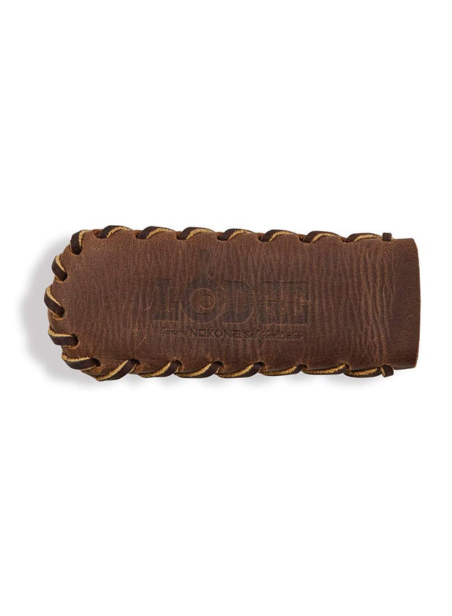 Lodge Nokona Leather Hot Handle Holder Spiral Stitched Coffee