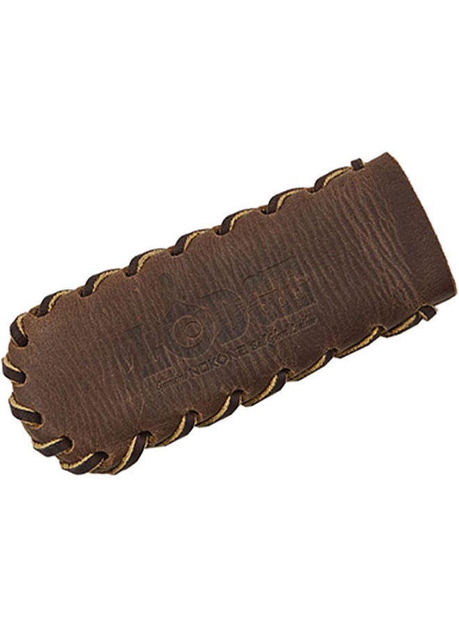 Lodge Nokona Leather Hot Handle Holder Spiral Stitched Coffee