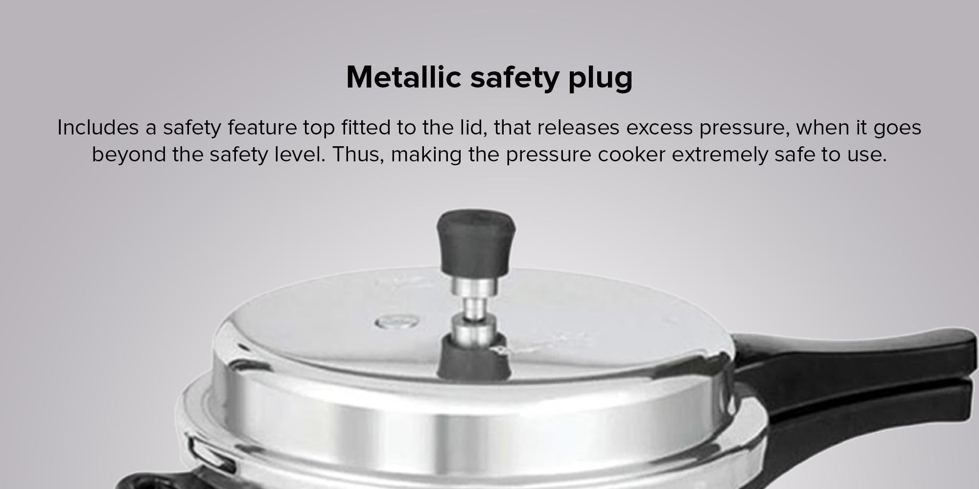 Aluminium Pressure Cooker (Outer Lid) 7.5Liters