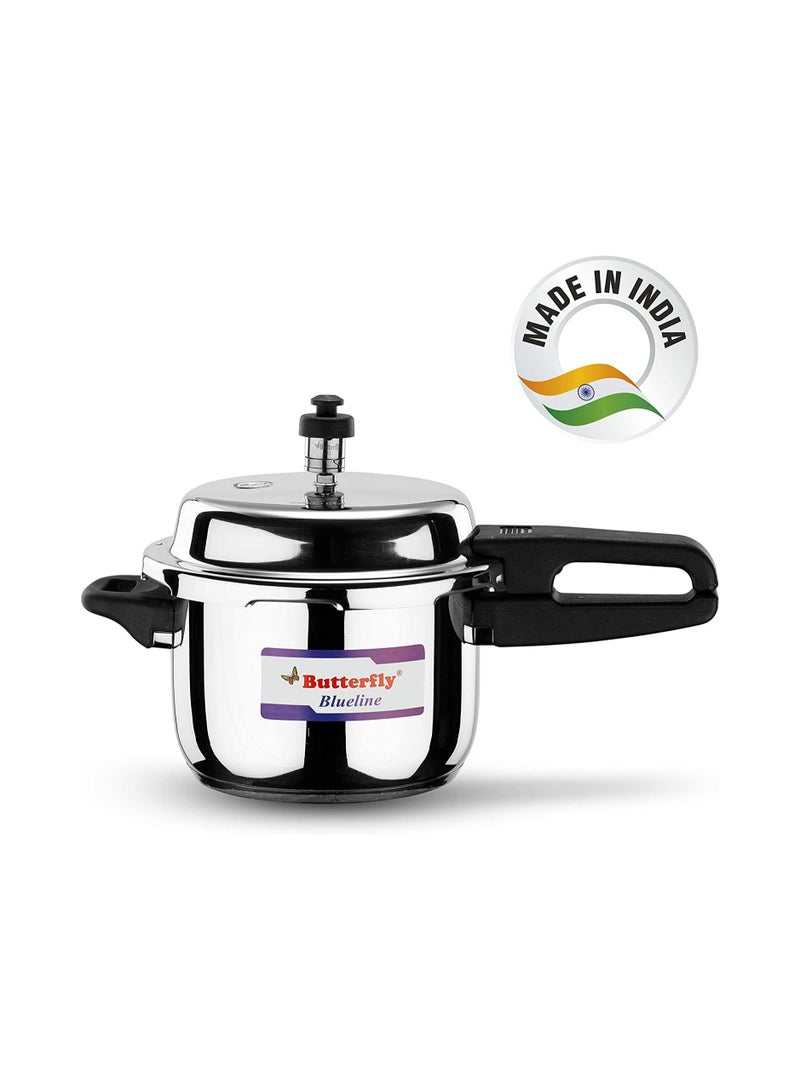 3Liters Butterfly BL-3L Blue Line Stainless Steel Pressure Cooker With Locking Lid silver