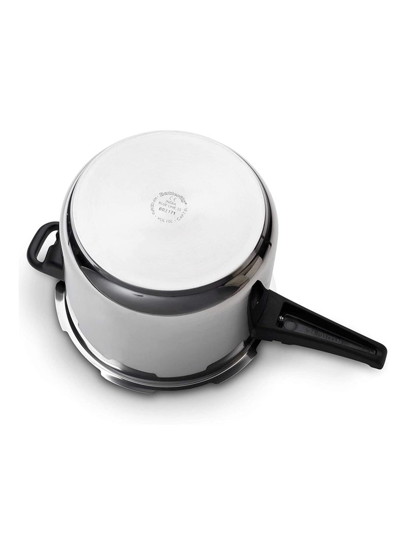 Butterfly BL-10L Durable And Elegant Design Stainless Steel Pressure Cooker With Lid, Induction Compatible