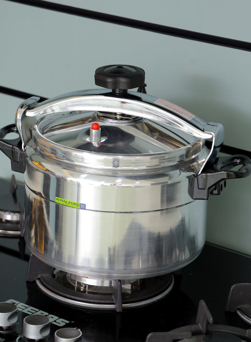 Aluminum Pressure Cooker- RF11176| Equipped with Multi-Safety Device and Unique Pressure Indicator Durable Aluminum Alloy Construction with Firm Handles 11Liters