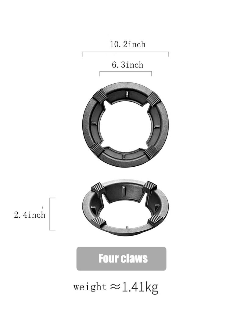 Wok Ring For Gas Stove, Cast Iron Four-Claw Wok Stand, Wok Stand Firm And Does Not Shake