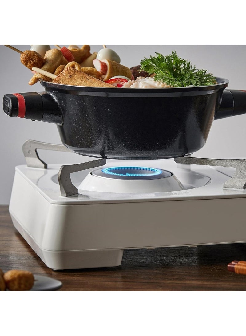 Gas Cooker Portable Gas Stove Set, Camping Stove Gas Stove 3 Flames Gas Stove for Gas Bottle, Camping Stove Burner Paste Stove Gas Cooker Table Cooker Camping Gas Grill for Camping