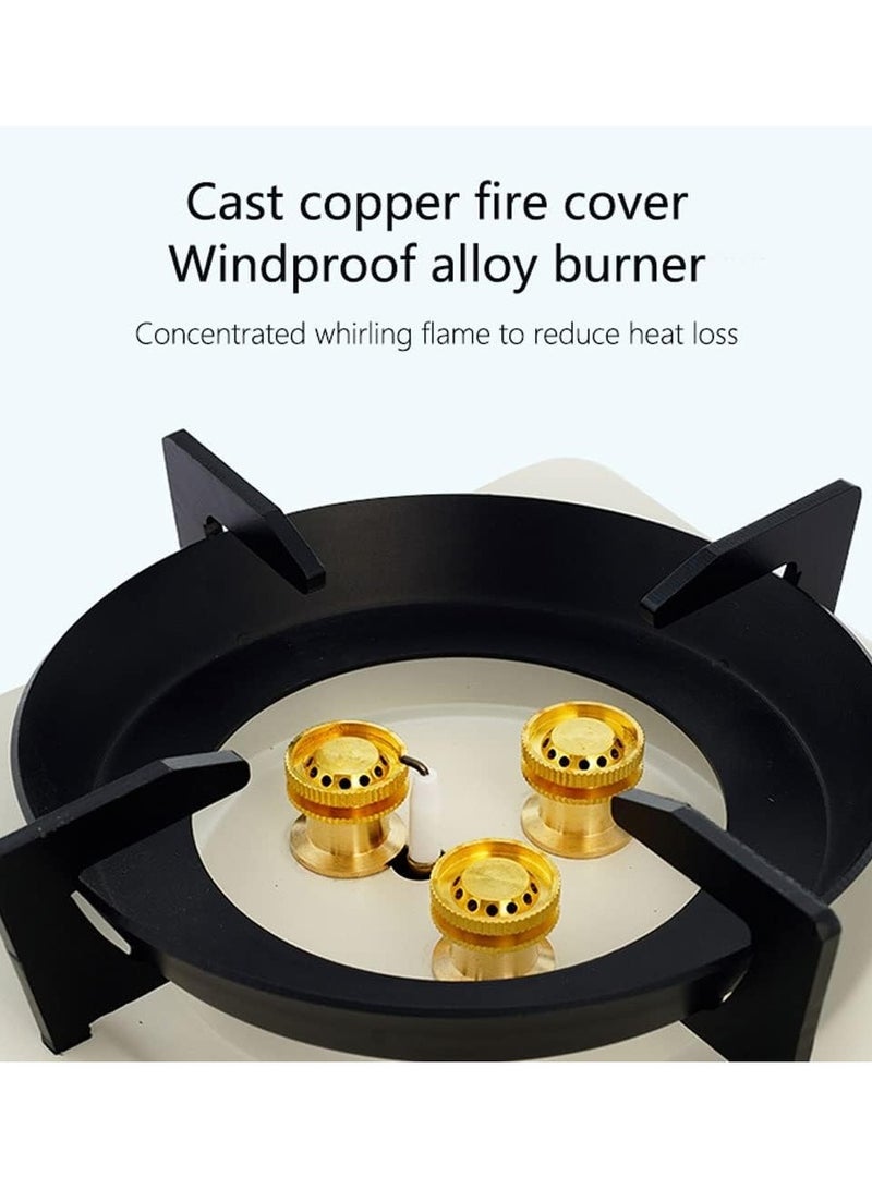 Gas Cooker Portable Gas Stove Set, Camping Stove Gas Stove 3 Flames Gas Stove for Gas Bottle, Camping Stove Burner Paste Stove Gas Cooker Table Cooker Camping Gas Grill for Camping