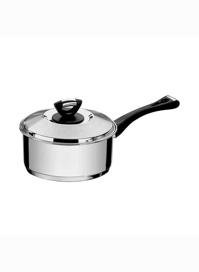 Solar Bakelite 4.7L Stainless Steel Saucepan With Tri-Ply Bottom Silver 24cm