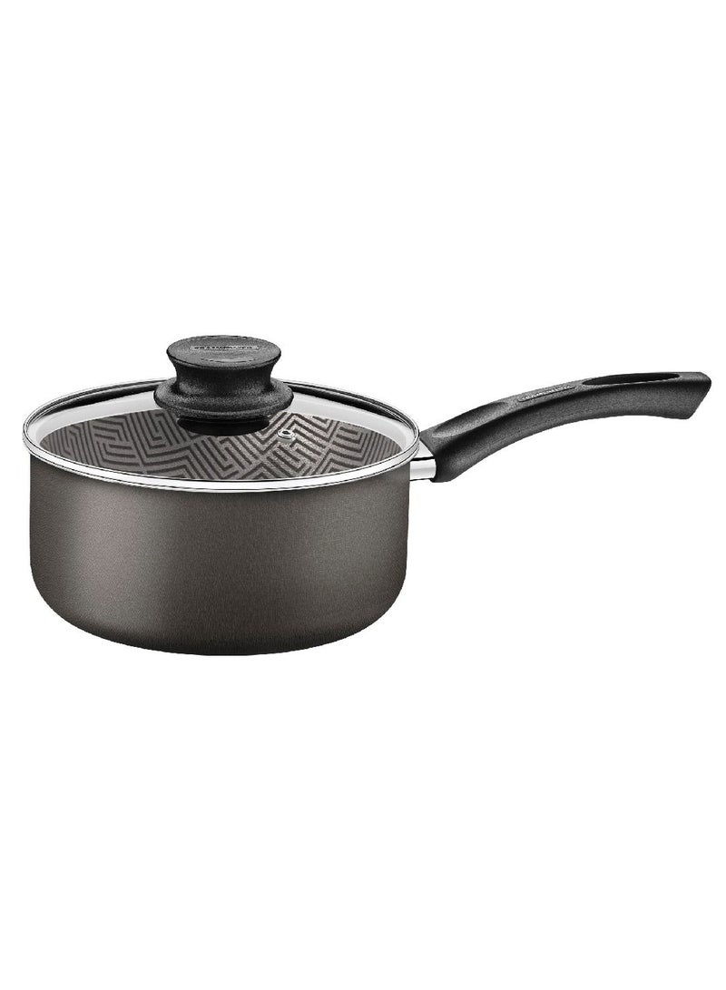 Paris 22cm Graphite Aluminum Saucepan with Internal PFOA Free Nonstick Coating