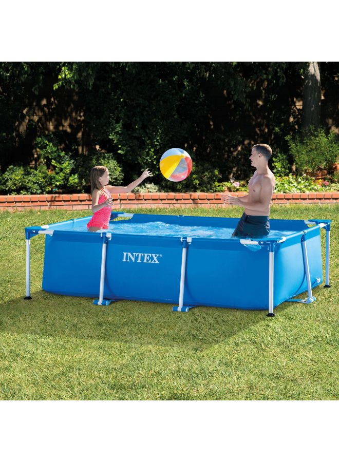 Superior Strength And Longer Durability Sturdy Rectangular Unisex Frame Swimming Pool Blue Model 28273 Summer Fun Water Play 450x220x84cm