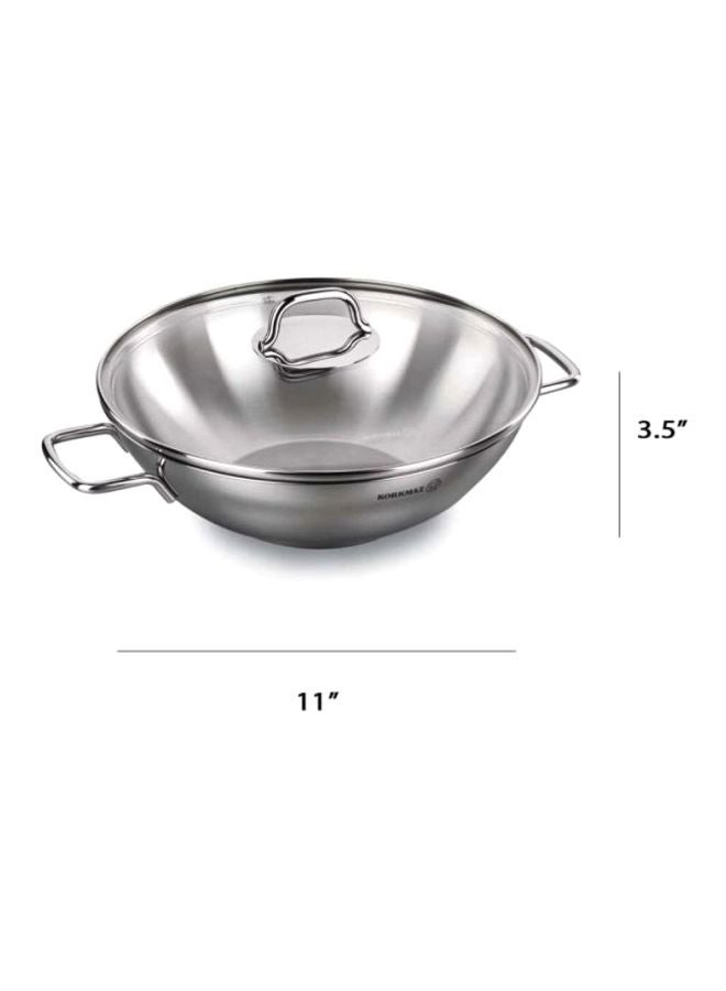 Perla Wok Silver 28x8.5cm